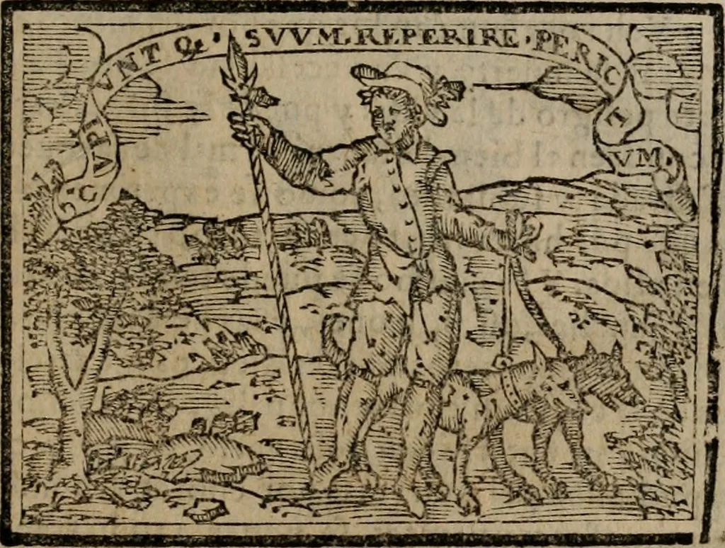 An illustration from Emblemas morales de Don Sebastian de Couarrubias Orozco ..., 1610, leaf 522