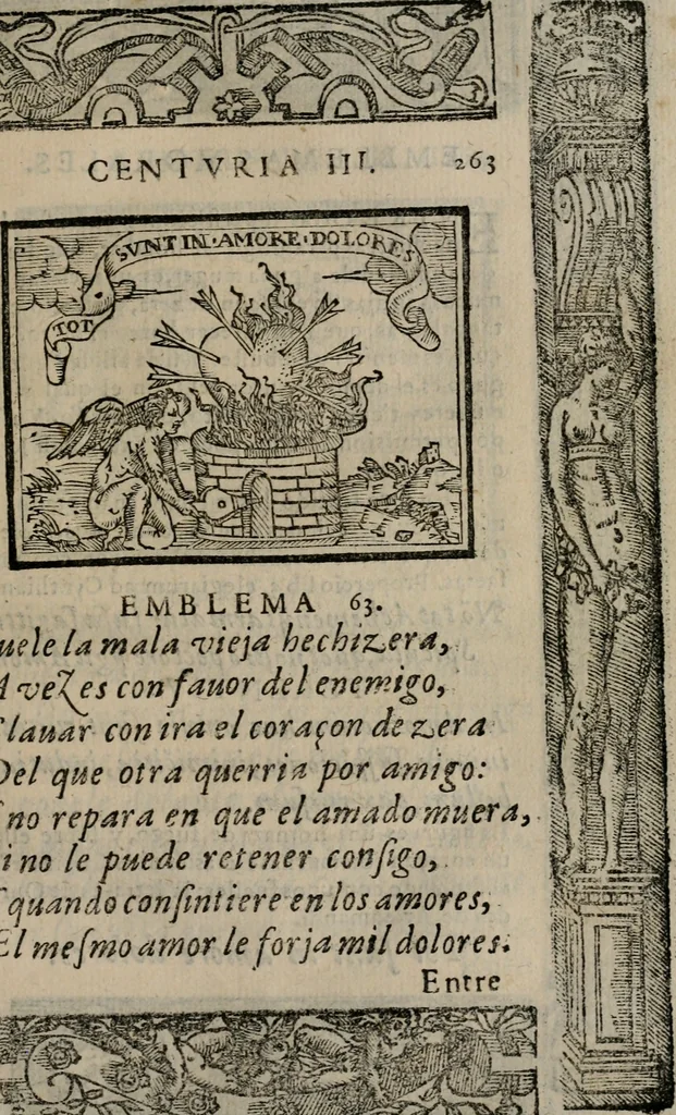 An illustration from Emblemas morales de Don Sebastian de Couarrubias Orozco ..., 1610, leaf 526