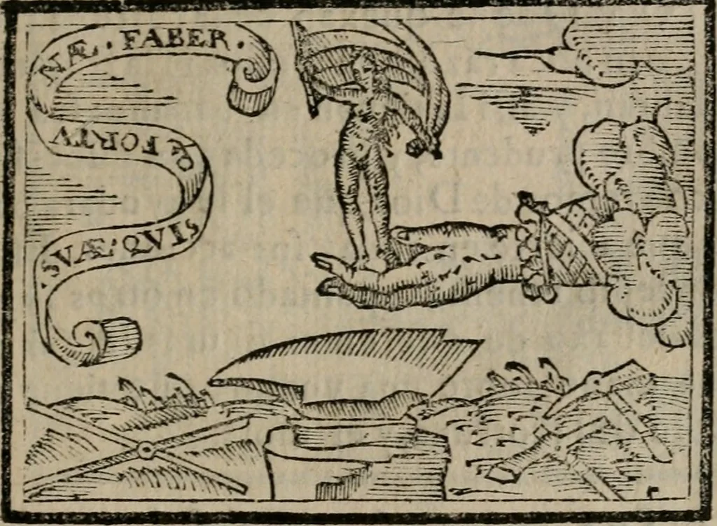An illustration from Emblemas morales de Don Sebastian de Couarrubias Orozco ..., 1610, leaf 534