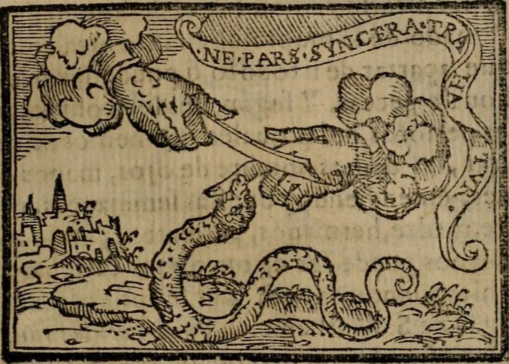 An illustration from Emblemas morales de Don Sebastian de Couarrubias Orozco ..., 1610, leaf 54