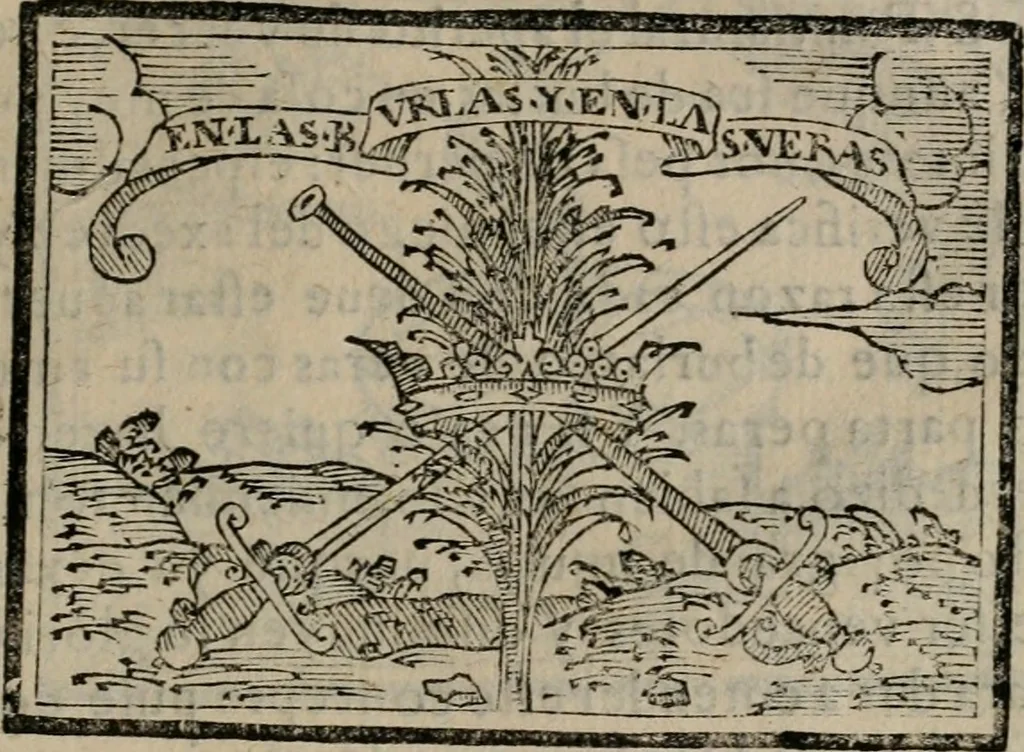 An illustration from Emblemas morales de Don Sebastian de Couarrubias Orozco ..., 1610, leaf 546