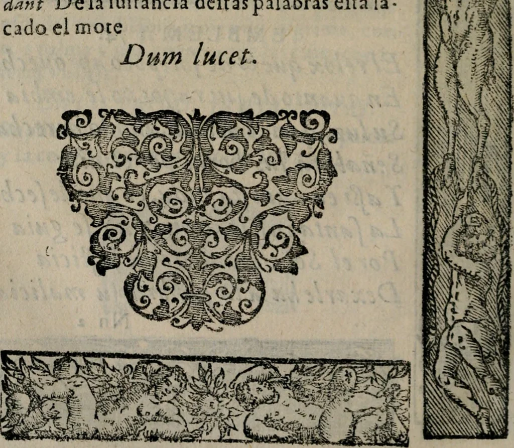 An illustration from Emblemas morales de Don Sebastian de Couarrubias Orozco ..., 1610, leaf 549