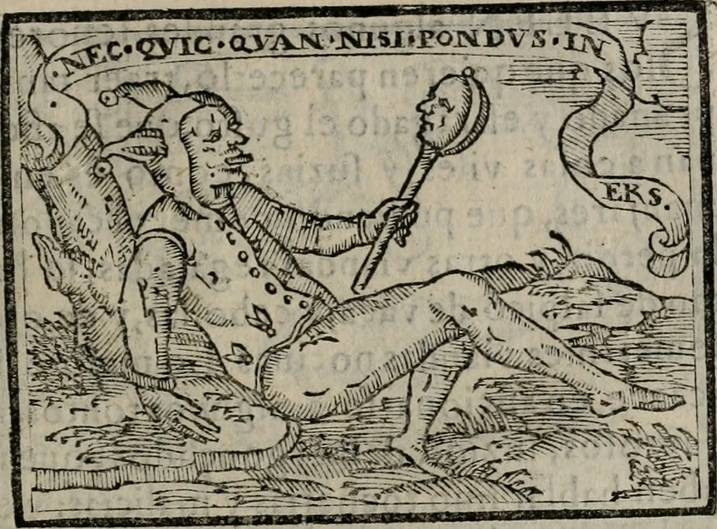 An illustration from Emblemas morales de Don Sebastian de Couarrubias Orozco ..., 1610, leaf 554