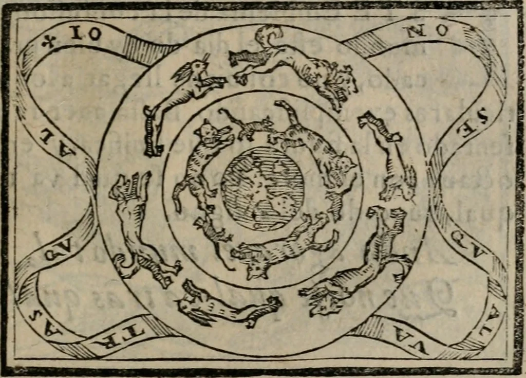 An illustration from Emblemas morales de Don Sebastian de Couarrubias Orozco ..., 1610, leaf 558