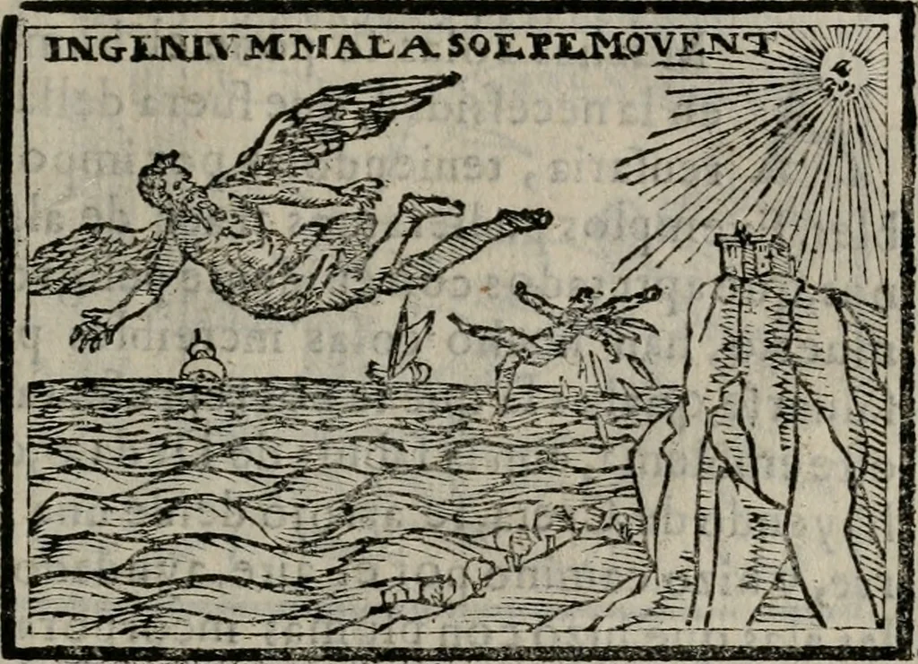 An illustration from Emblemas morales de Don Sebastian de Couarrubias Orozco ..., 1610, leaf 570