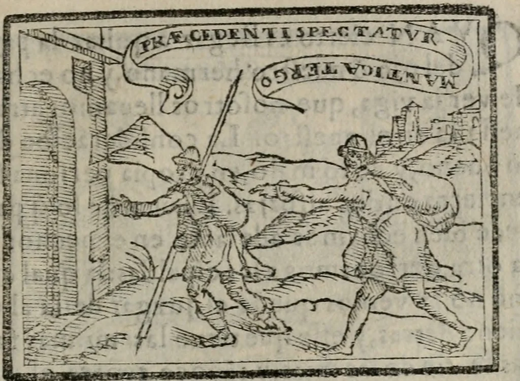 An illustration from Emblemas morales de Don Sebastian de Couarrubias Orozco ..., 1610, leaf 572