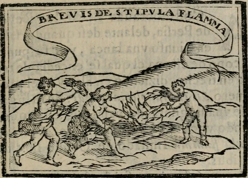 An illustration from Emblemas morales de Don Sebastian de Couarrubias Orozco ..., 1610, leaf 584