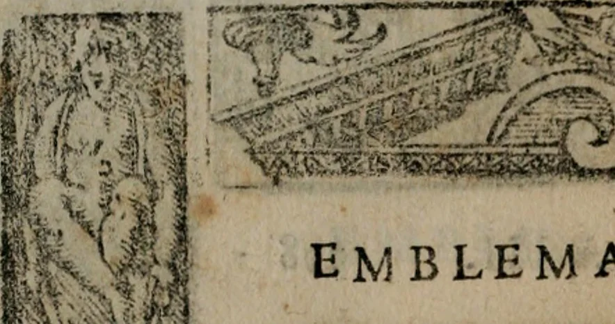 An illustration from Emblemas morales de Don Sebastian de Couarrubias Orozco ..., 1610, leaf 597