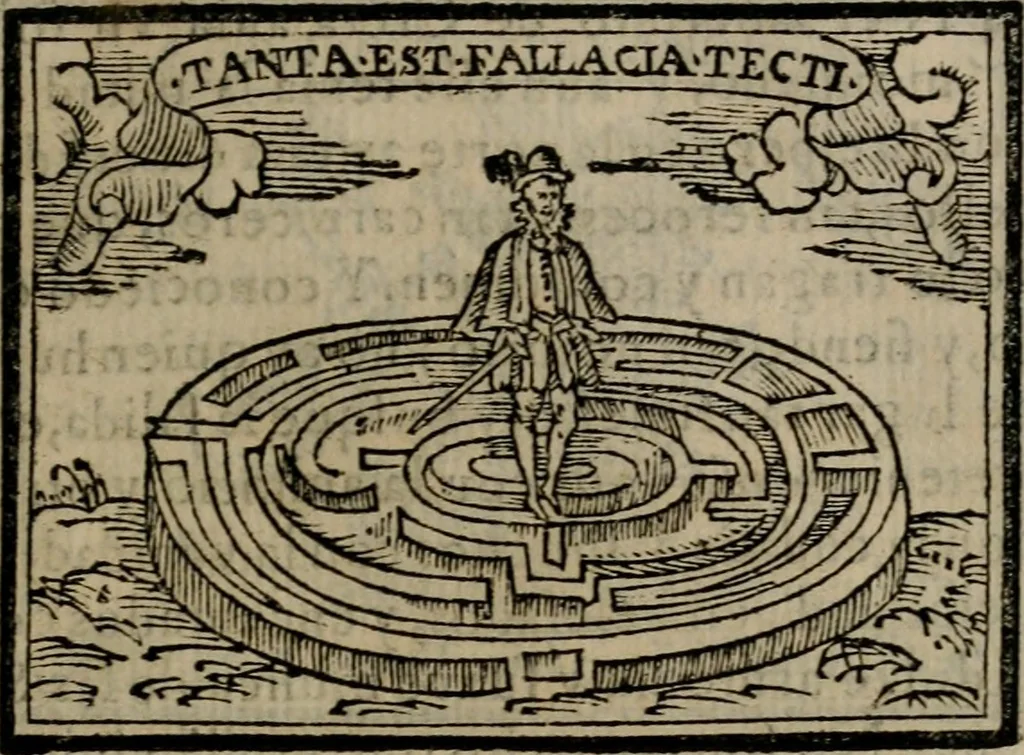 An illustration from Emblemas morales de Don Sebastian de Couarrubias Orozco ..., 1610, leaf 68
