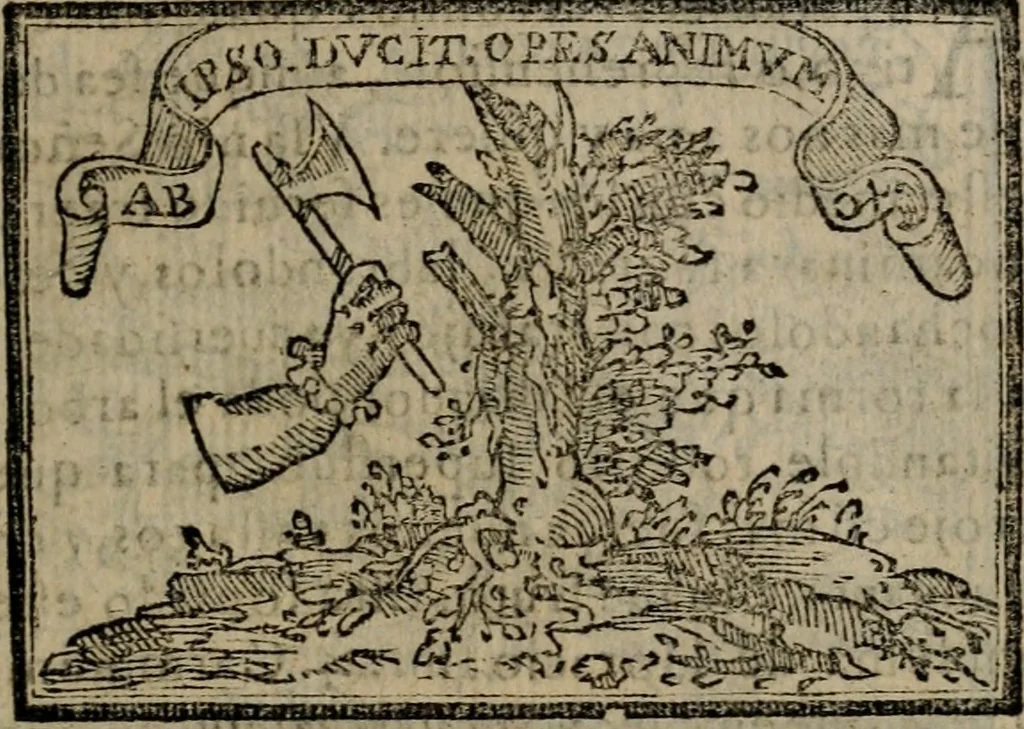 An illustration from Emblemas morales de Don Sebastian de Couarrubias Orozco ..., 1610, leaf 70