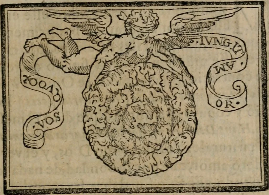 An illustration from Emblemas morales de Don Sebastian de Couarrubias Orozco ..., 1610, leaf 96