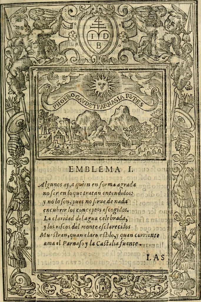 An illustration from Emblemas morales de Don Iuan de Horozco Covarruuias..., 1604, leaf 186