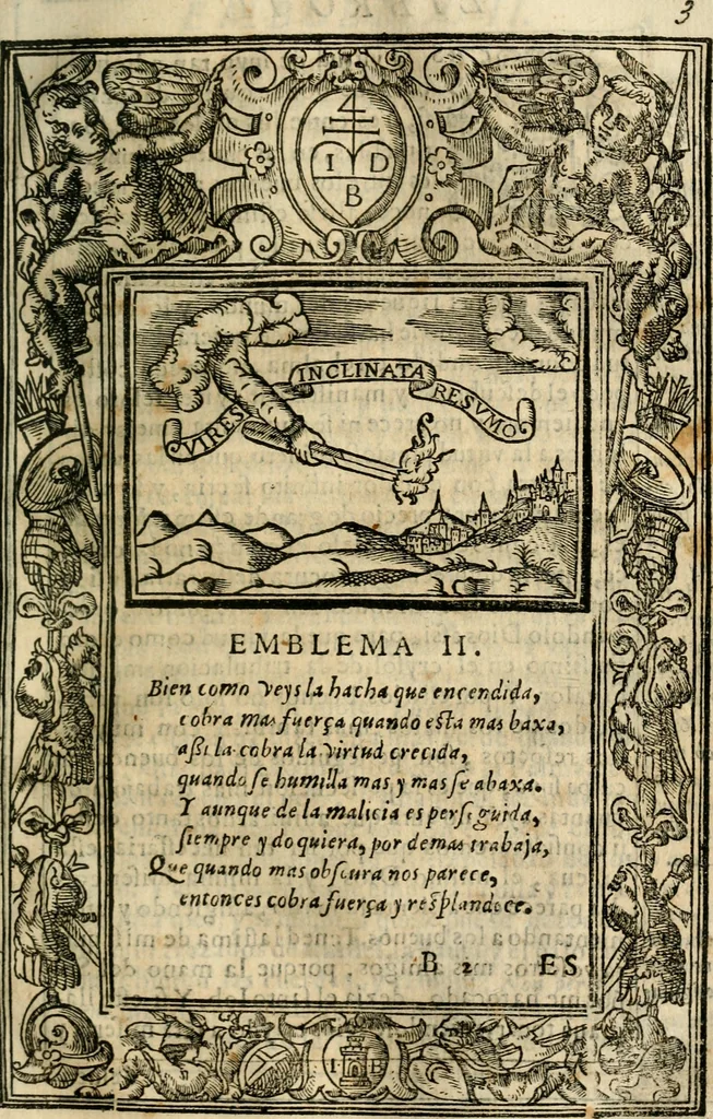 An illustration from Emblemas morales de Don Iuan de Horozco Covarruuias..., 1604, leaf 190