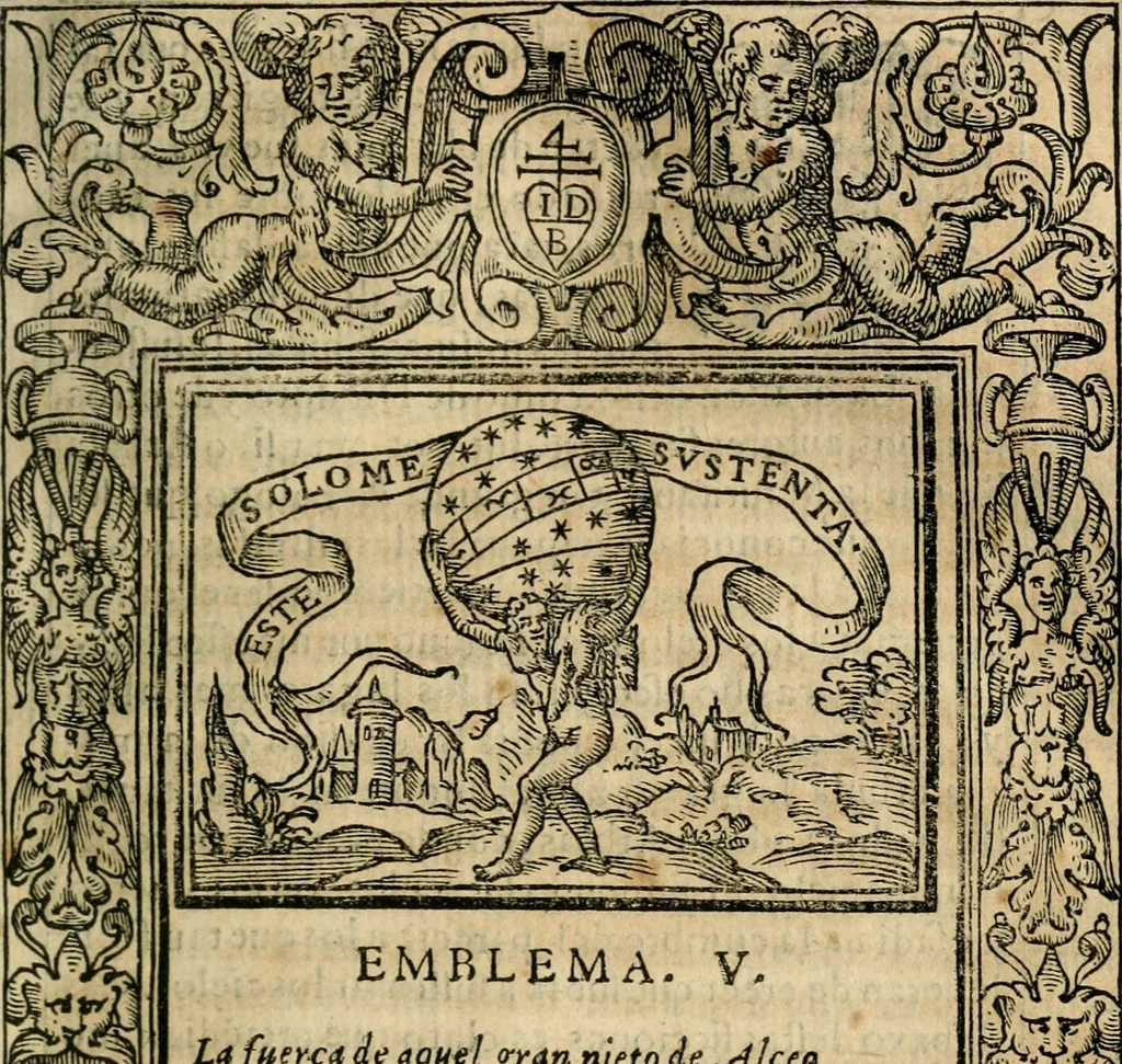 An illustration from Emblemas morales de Don Iuan de Horozco Covarruuias..., 1604, leaf 200