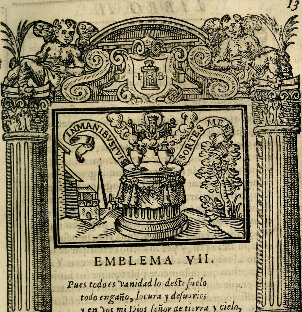 An illustration from Emblemas morales de Don Iuan de Horozco Covarruuias..., 1604, leaf 208