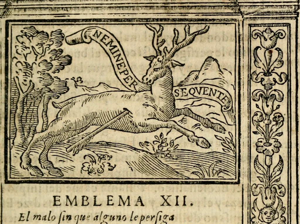An illustration from Emblemas morales de Don Iuan de Horozco Covarruuias..., 1604, leaf 226