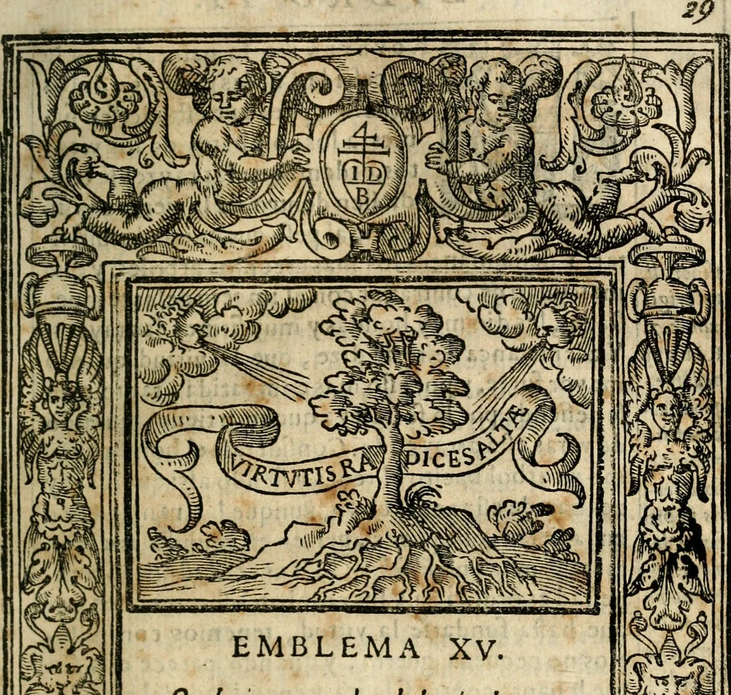 An illustration from Emblemas morales de Don Iuan de Horozco Covarruuias..., 1604, leaf 238