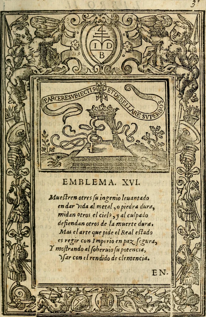 An illustration from Emblemas morales de Don Iuan de Horozco Covarruuias..., 1604, leaf 242