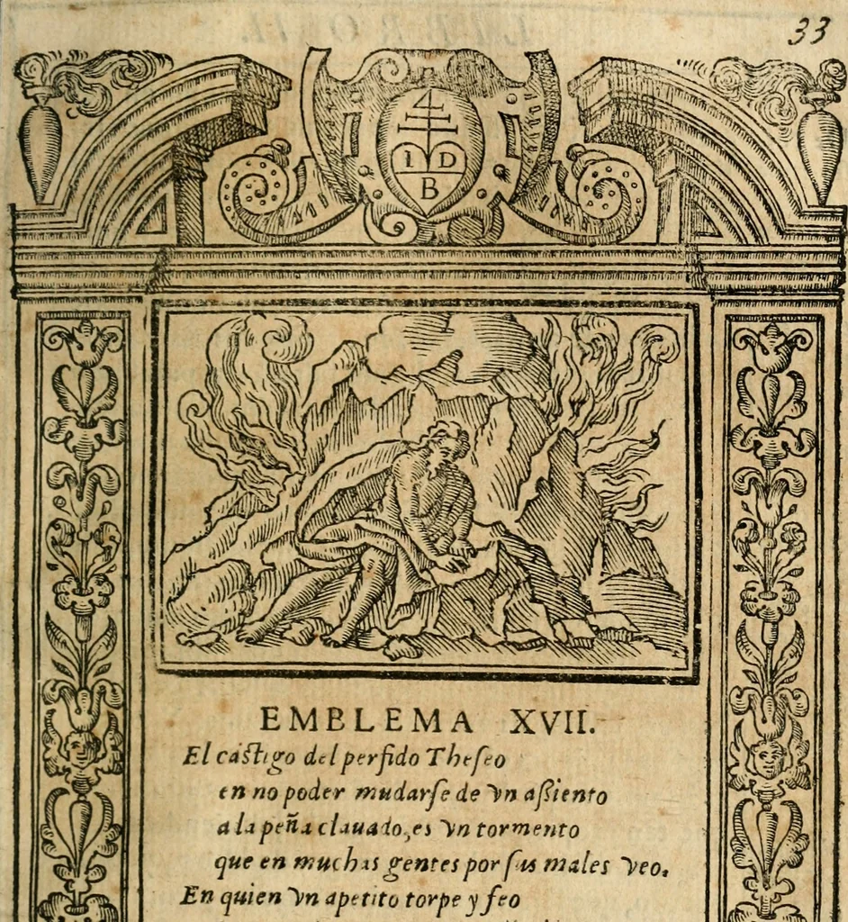An illustration from Emblemas morales de Don Iuan de Horozco Covarruuias..., 1604, leaf 246