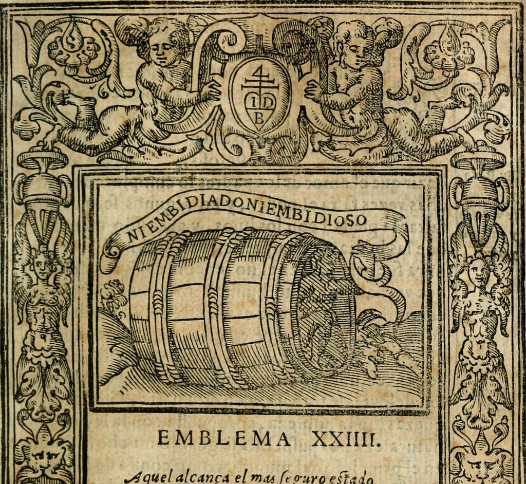 An illustration from Emblemas morales de Don Iuan de Horozco Covarruuias..., 1604, leaf 274
