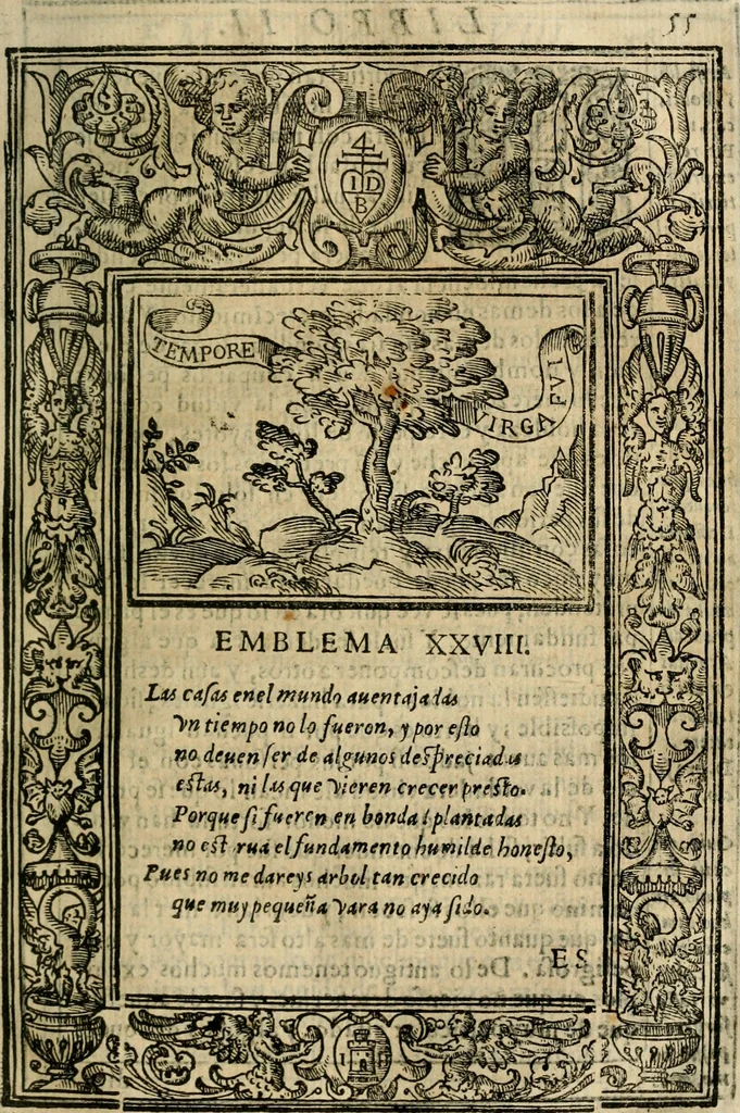 An illustration from Emblemas morales de Don Iuan de Horozco Covarruuias..., 1604, leaf 290
