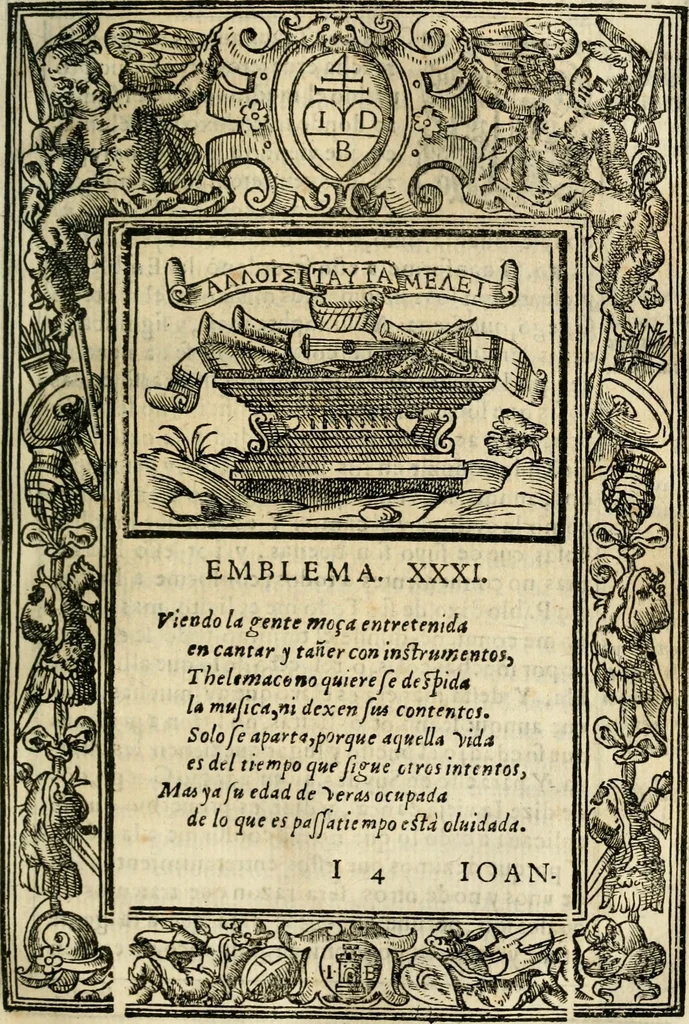 An illustration from Emblemas morales de Don Iuan de Horozco Covarruuias..., 1604, leaf 302