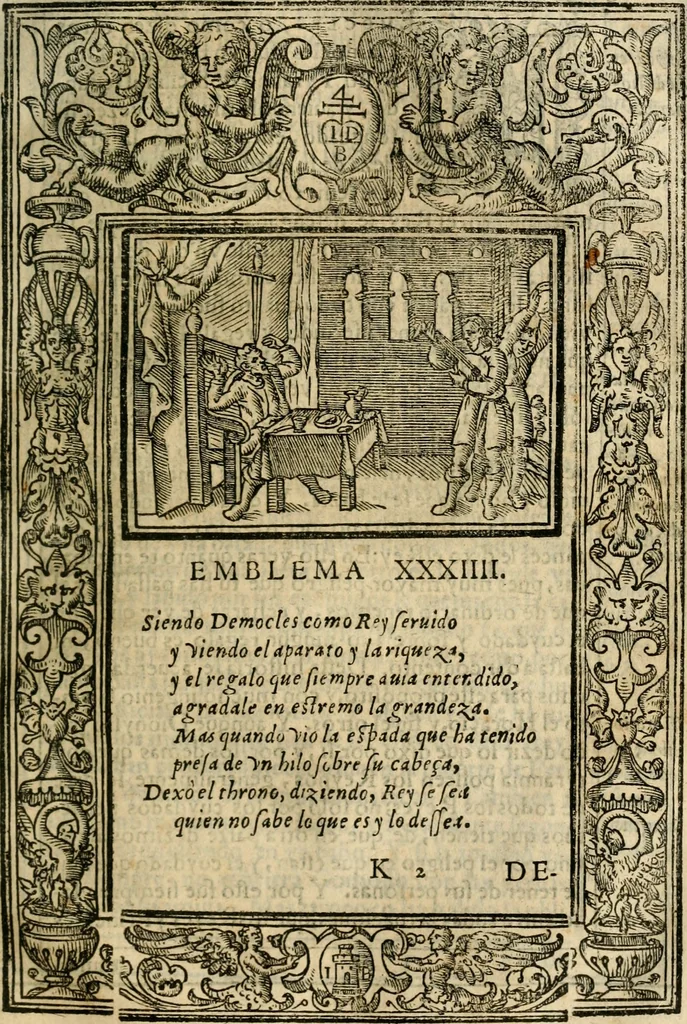 An illustration from Emblemas morales de Don Iuan de Horozco Covarruuias..., 1604, leaf 314