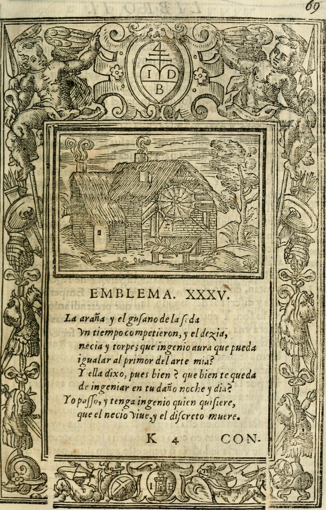 An illustration from Emblemas morales de Don Iuan de Horozco Covarruuias..., 1604, leaf 318