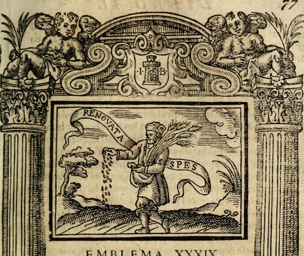 An illustration from Emblemas morales de Don Iuan de Horozco Covarruuias..., 1604, leaf 334