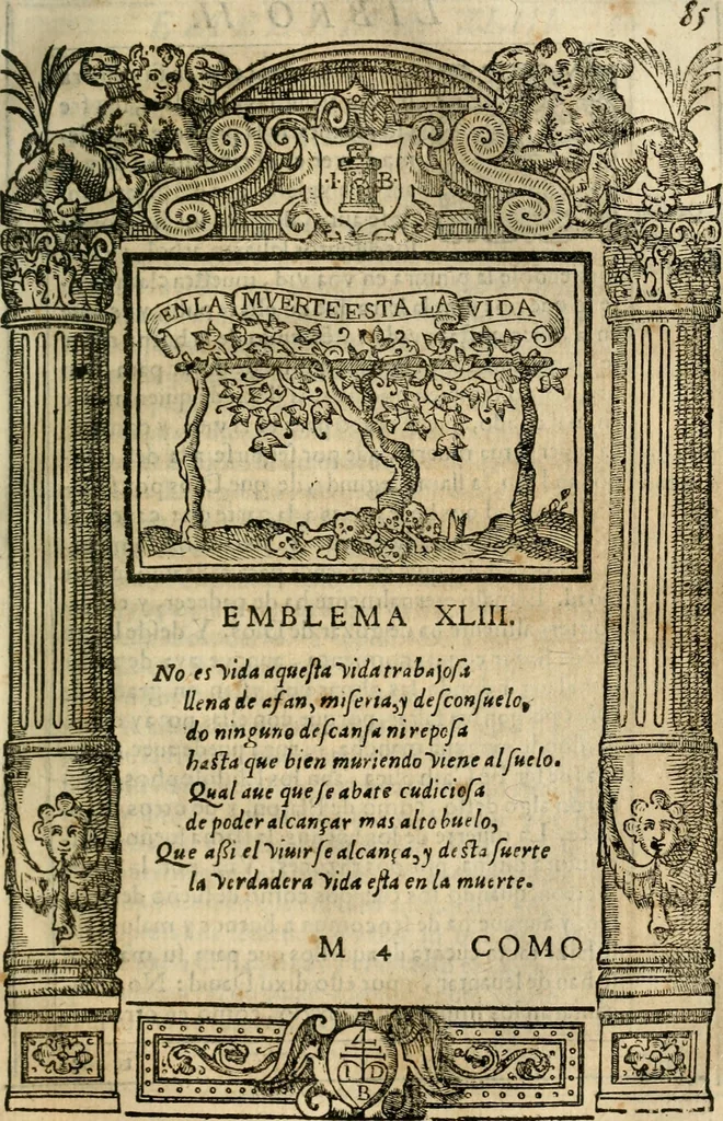 An illustration from Emblemas morales de Don Iuan de Horozco Covarruuias..., 1604, leaf 350