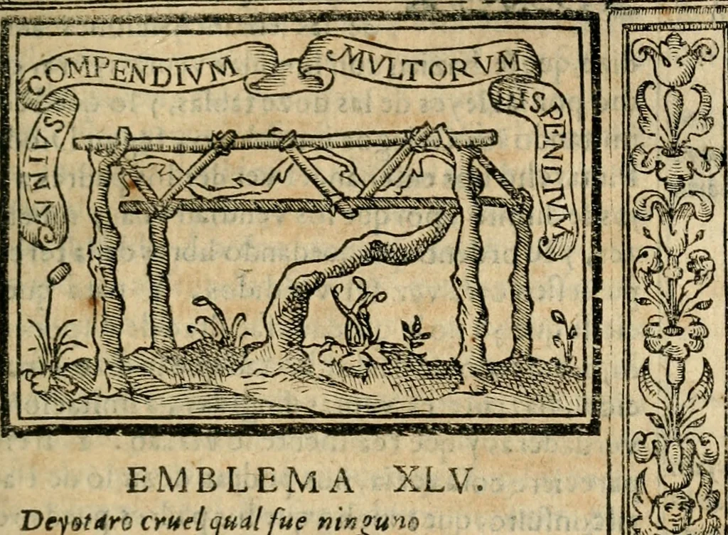 An illustration from Emblemas morales de Don Iuan de Horozco Covarruuias..., 1604, leaf 358