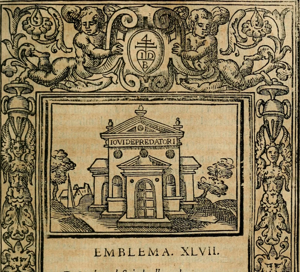 An illustration from Emblemas morales de Don Iuan de Horozco Covarruuias..., 1604, leaf 364