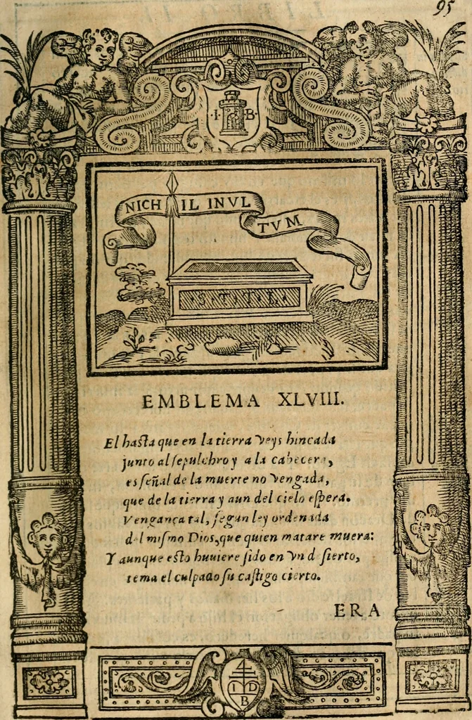 An illustration from Emblemas morales de Don Iuan de Horozco Covarruuias..., 1604, leaf 368