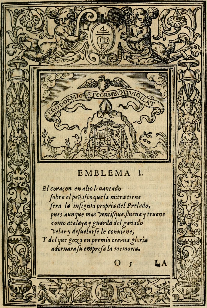 An illustration from Emblemas morales de Don Iuan de Horozco Covarruuias..., 1604, leaf 382