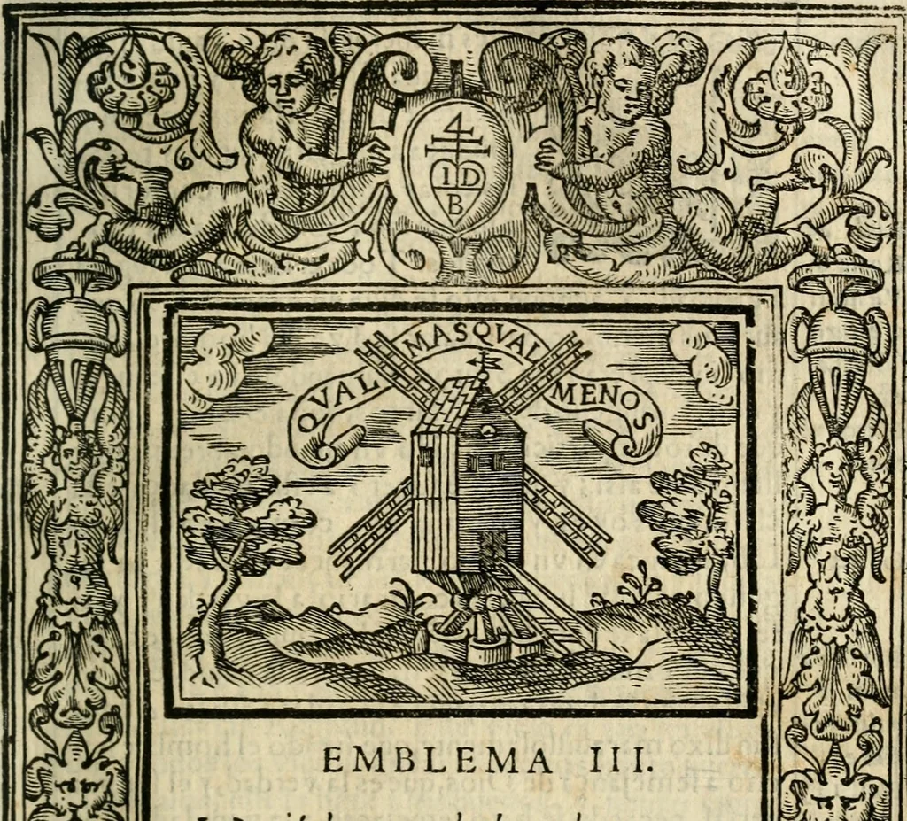 An illustration from Emblemas morales de Don Iuan de Horozco Covarruuias..., 1604, leaf 390