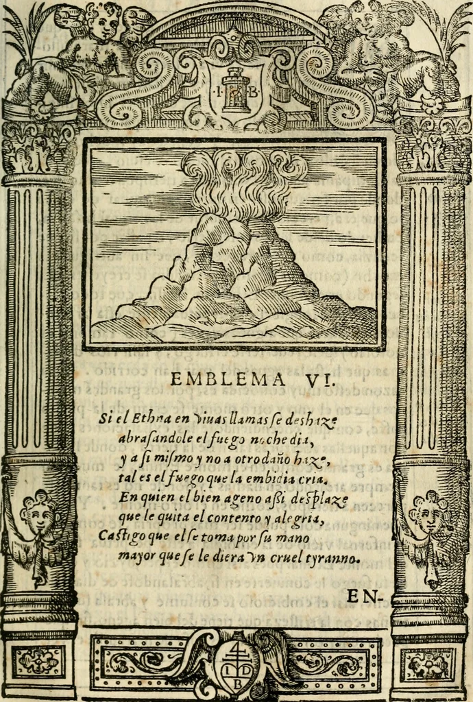 An illustration from Emblemas morales de Don Iuan de Horozco Covarruuias..., 1604, leaf 402