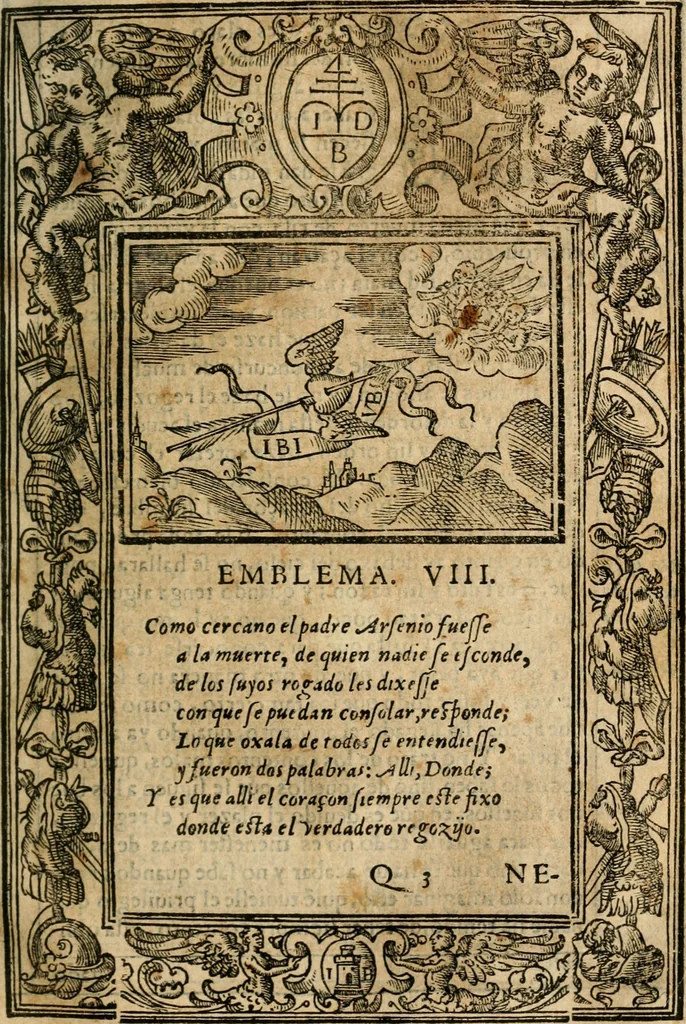 An illustration from Emblemas morales de Don Iuan de Horozco Covarruuias..., 1604, leaf 410