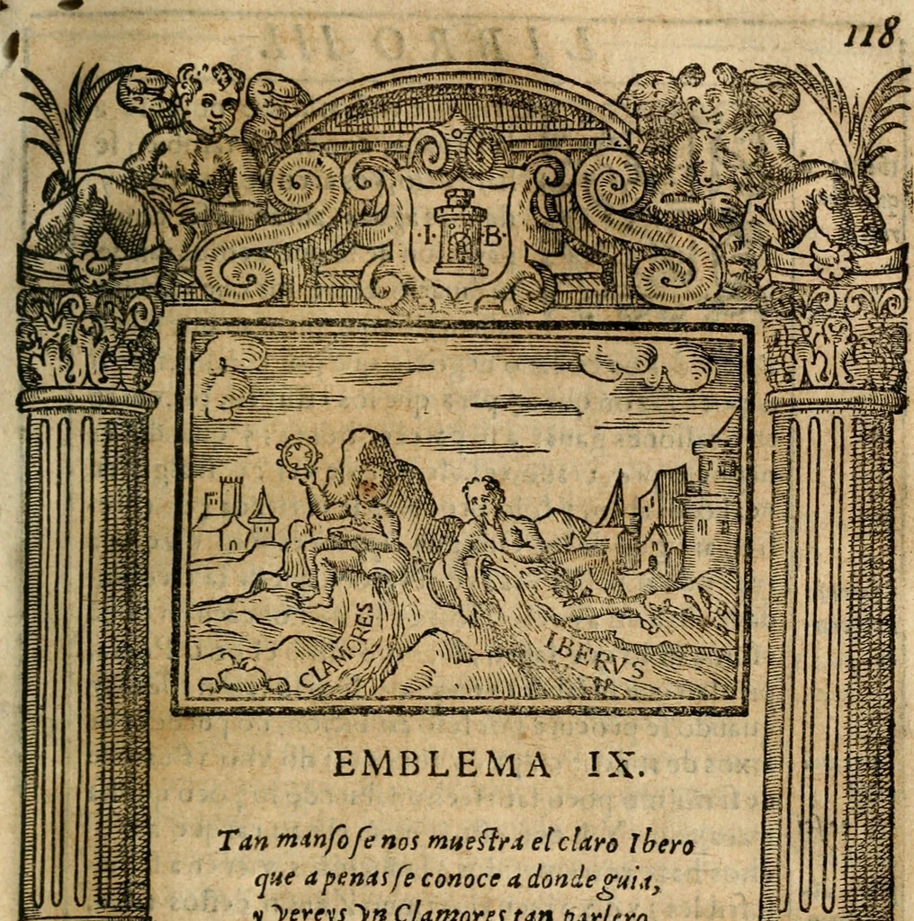 An illustration from Emblemas morales de Don Iuan de Horozco Covarruuias..., 1604, leaf 414