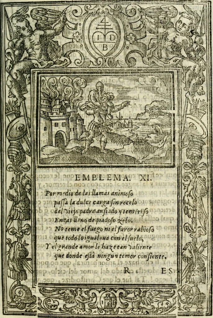 An illustration from Emblemas morales de Don Iuan de Horozco Covarruuias..., 1604, leaf 422
