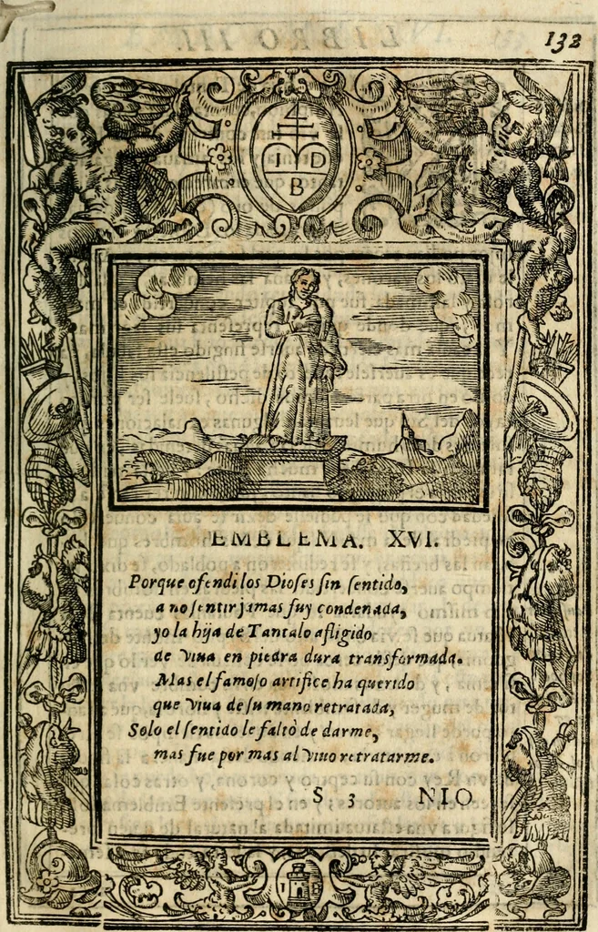 An illustration from Emblemas morales de Don Iuan de Horozco Covarruuias..., 1604, leaf 442