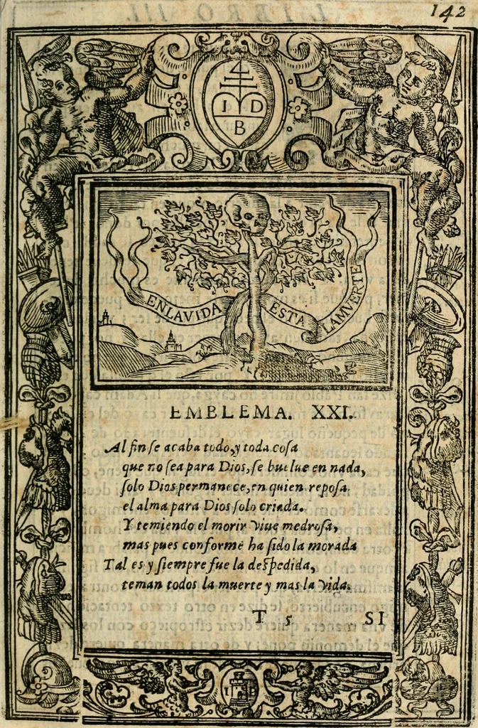 An illustration from Emblemas morales de Don Iuan de Horozco Covarruuias..., 1604, leaf 462