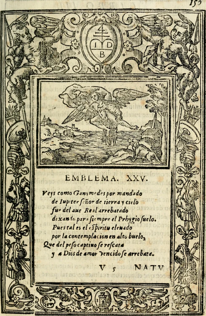 An illustration from Emblemas morales de Don Iuan de Horozco Covarruuias..., 1604, leaf 478