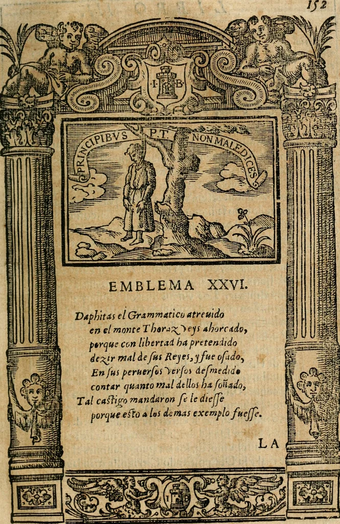 An illustration from Emblemas morales de Don Iuan de Horozco Covarruuias..., 1604, leaf 482