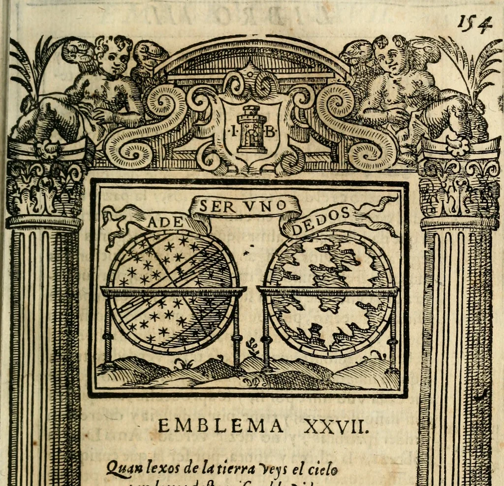 An illustration from Emblemas morales de Don Iuan de Horozco Covarruuias..., 1604, leaf 486