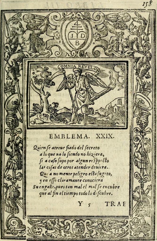 An illustration from Emblemas morales de Don Iuan de Horozco Covarruuias..., 1604, leaf 494