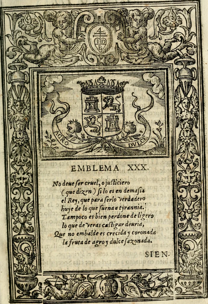 An illustration from Emblemas morales de Don Iuan de Horozco Covarruuias..., 1604, leaf 498