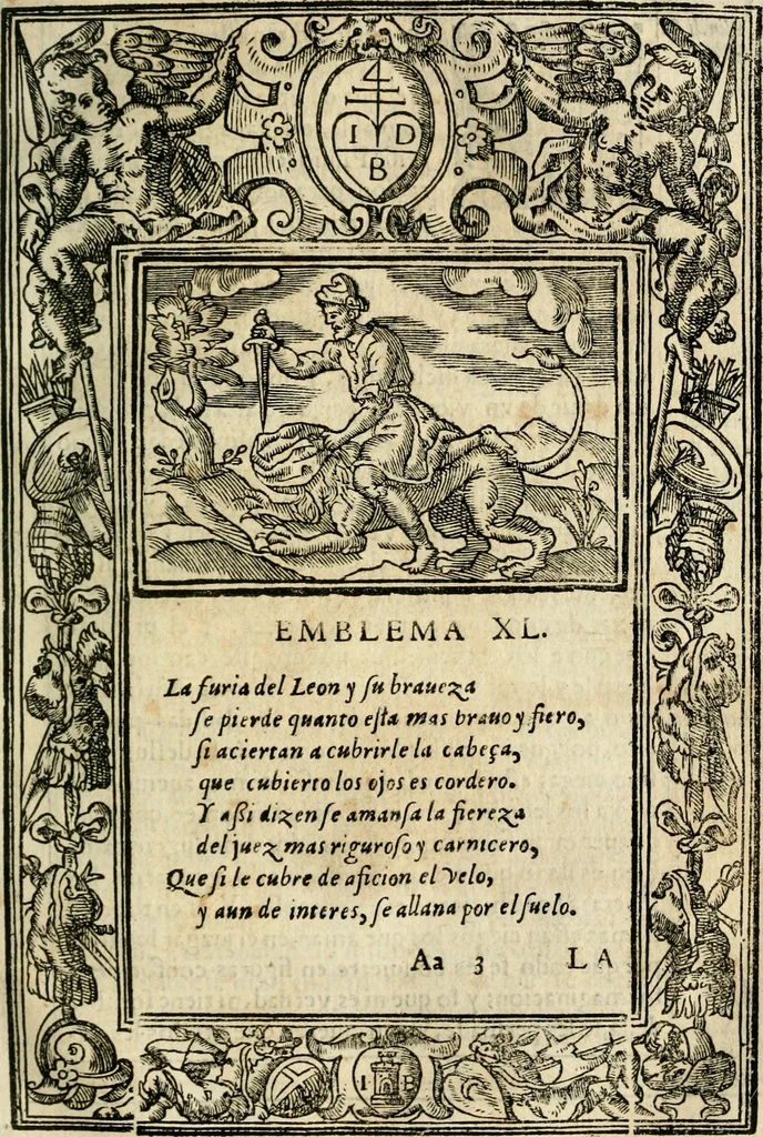 An illustration from Emblemas morales de Don Iuan de Horozco Covarruuias..., 1604, leaf 538