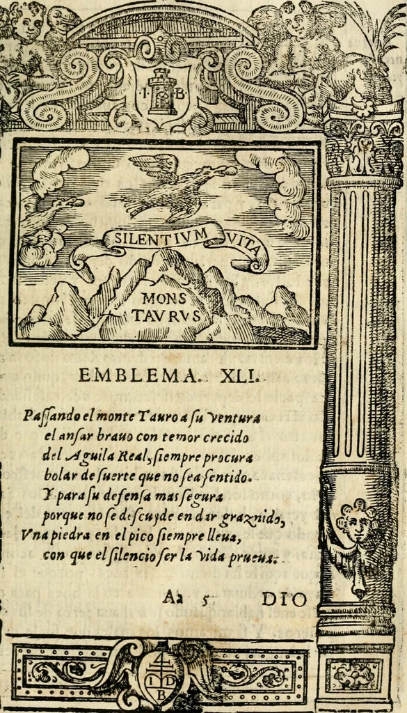 An illustration from Emblemas morales de Don Iuan de Horozco Covarruuias..., 1604, leaf 542