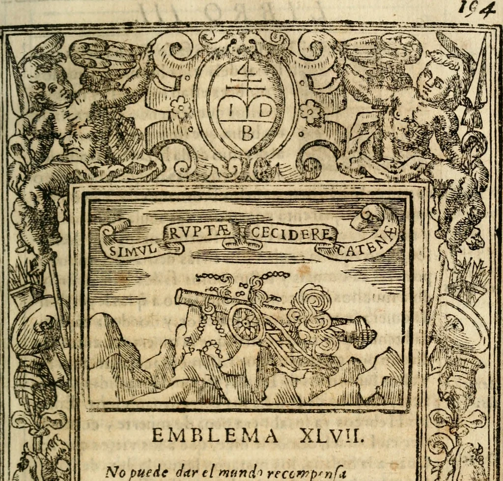 An illustration from Emblemas morales de Don Iuan de Horozco Covarruuias..., 1604, leaf 566