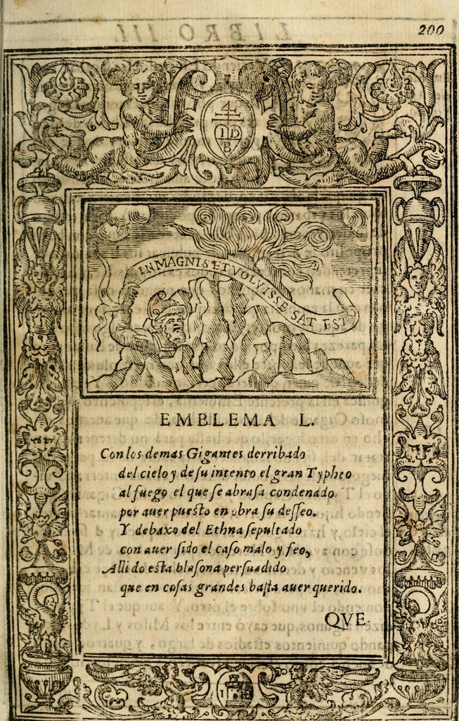 An illustration from Emblemas morales de Don Iuan de Horozco Covarruuias..., 1604, leaf 578